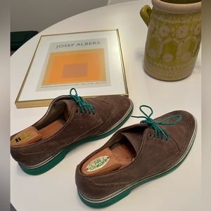 Cole Haan Brown Leather Oxfords Shoes with Nike Soles (Size 9,5)